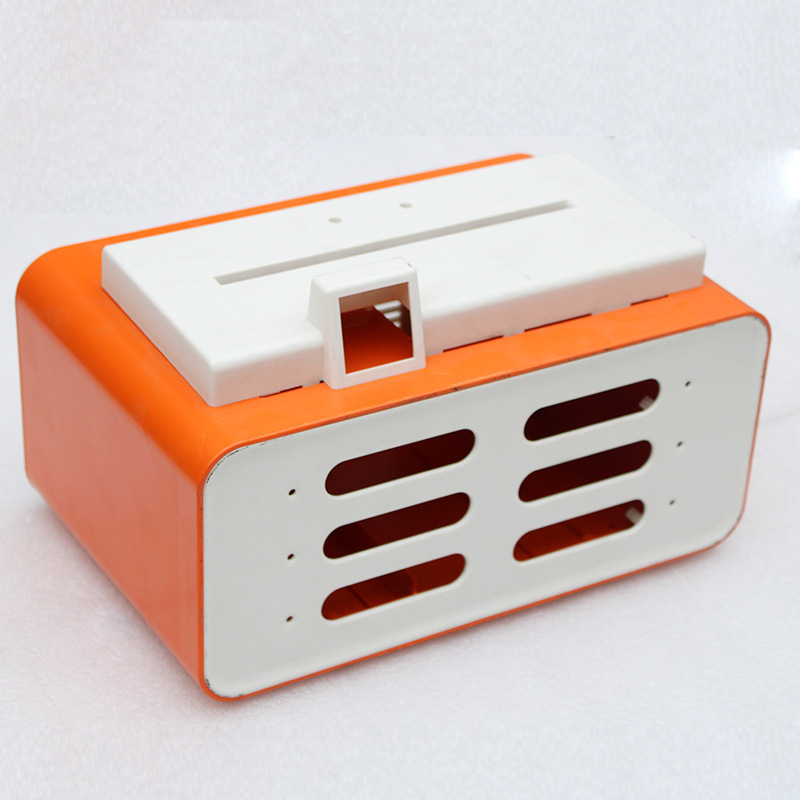 Injection-molded plastic enclosures and panels