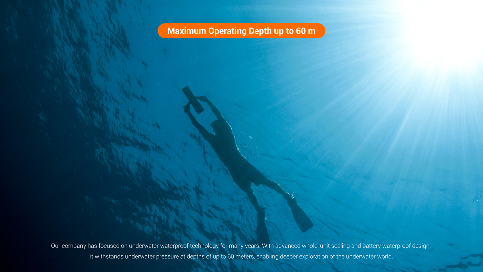 Multiple Safety Protections — 60m Waterproof
