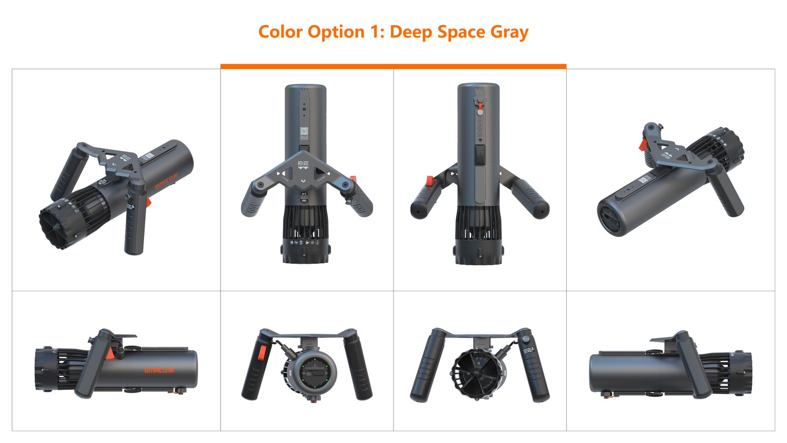 Deep Space Gray — Underwater Scooter B2