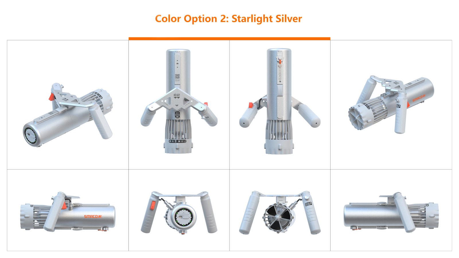 Starlight Silver — Underwater Scooter B2